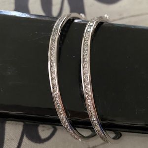 Sterling Silver synthetic diamonds 💎 hooks 925 GM